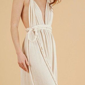 The Handloom from LA Muse Braided Dress - NWOT